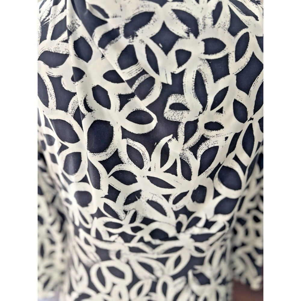 LAUREN RALPH LAUREN Slinky Stretch Shirred Surplice Dress‎ Size 12 Gray Midi - Picture 4 of 12